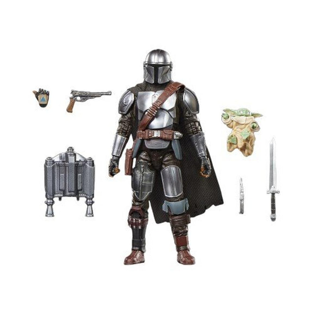 Hasbro Star Wars: The Black Series The Mandalorian and Grogu Deluxe 6-in Action Figure
