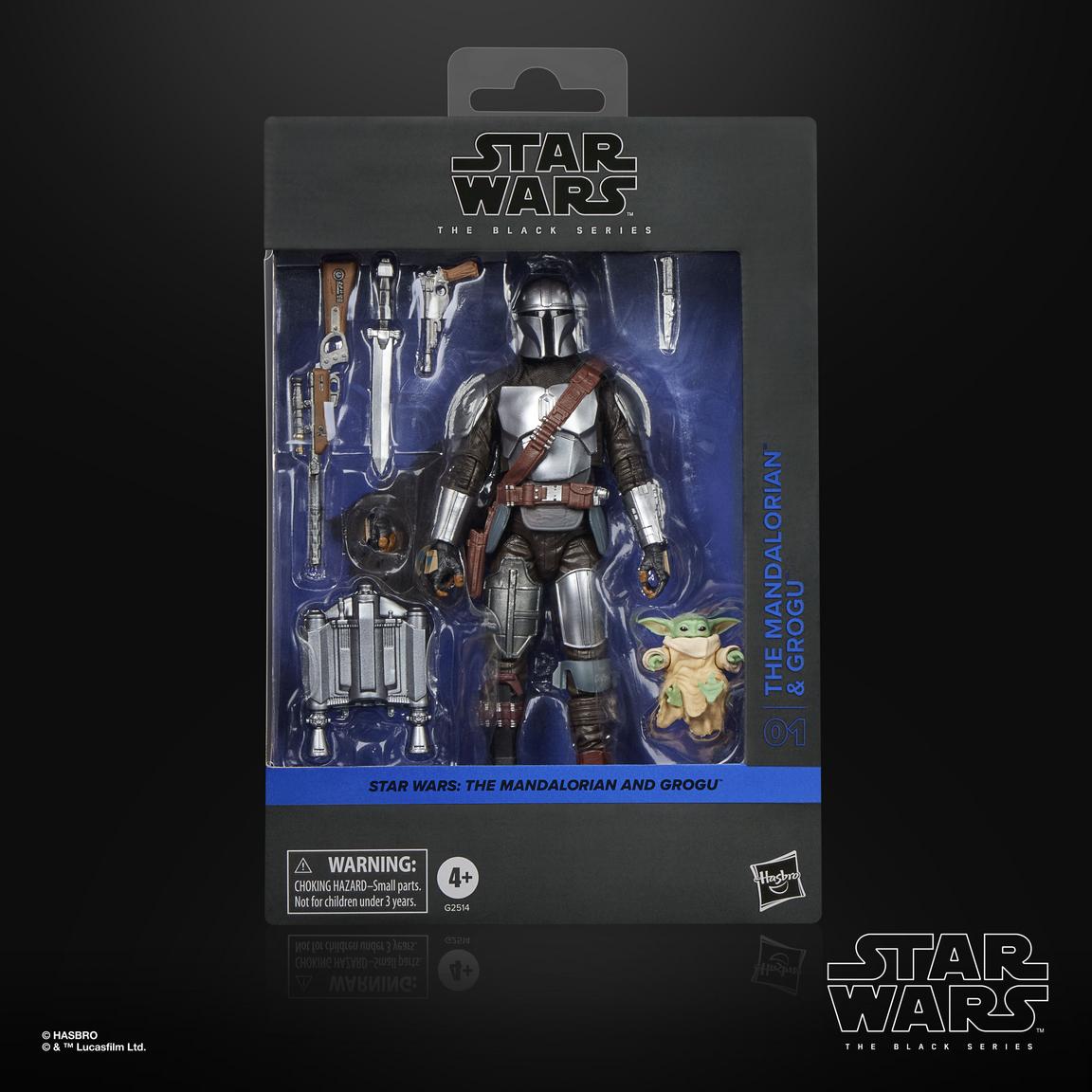 Hasbro Star Wars: The Black Series The Mandalorian and Grogu Deluxe 6-in Action Figure