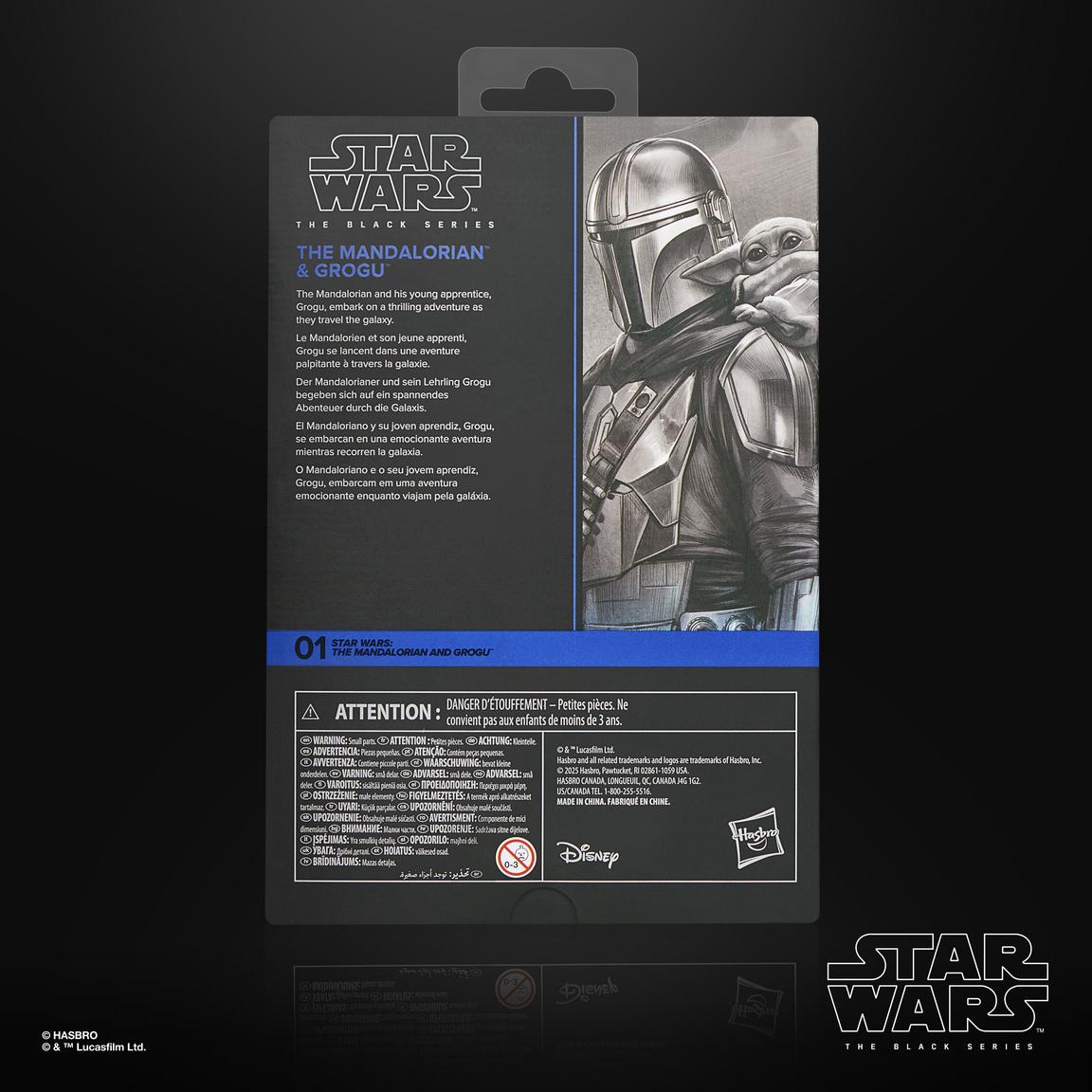 Hasbro Star Wars: The Black Series The Mandalorian and Grogu Deluxe 6-in Action Figure