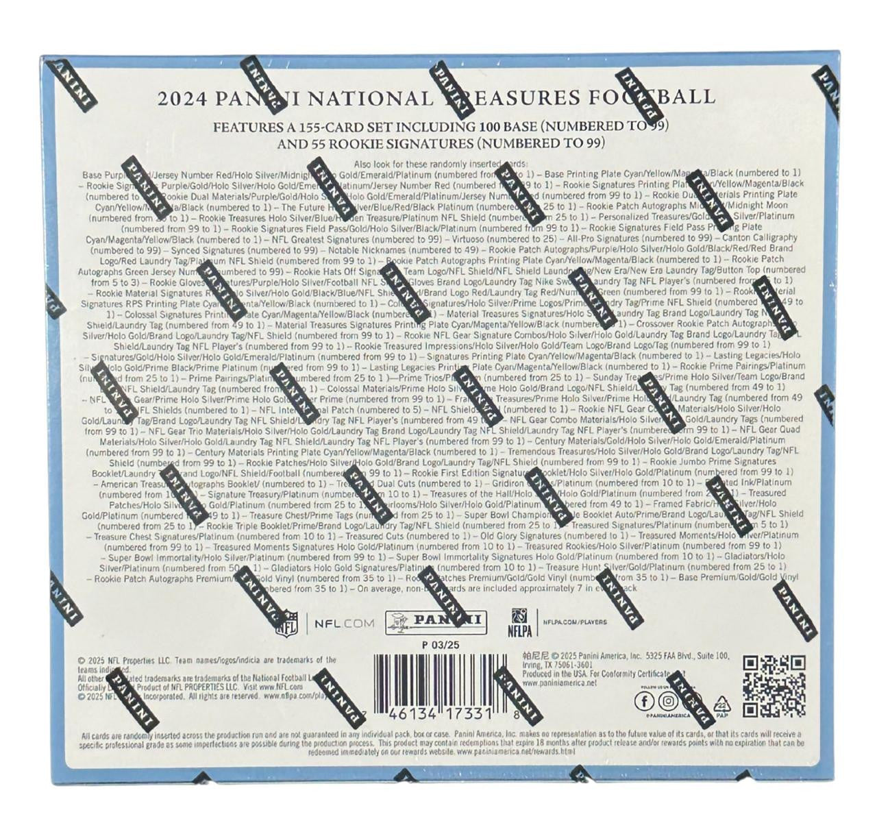 2024 National Treasures Football Hobby