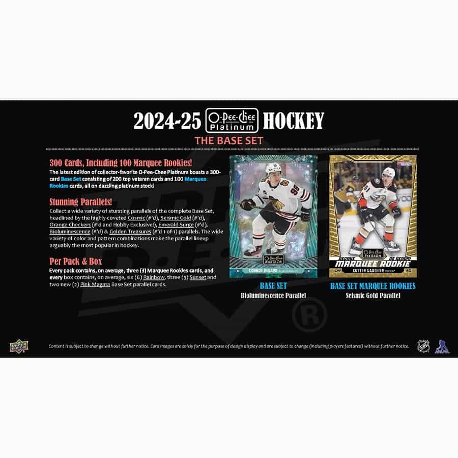 24-25 UD O-Pee-Chee Platinum Hockey Hobby