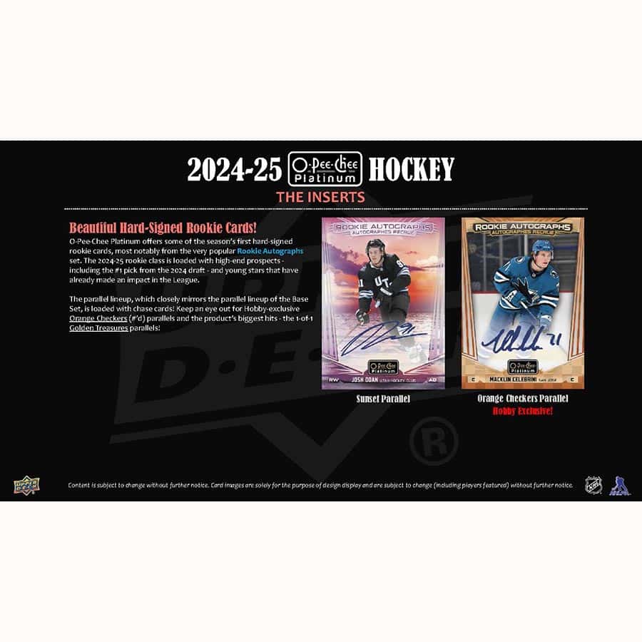 24-25 UD O-Pee-Chee Platinum Hockey Hobby