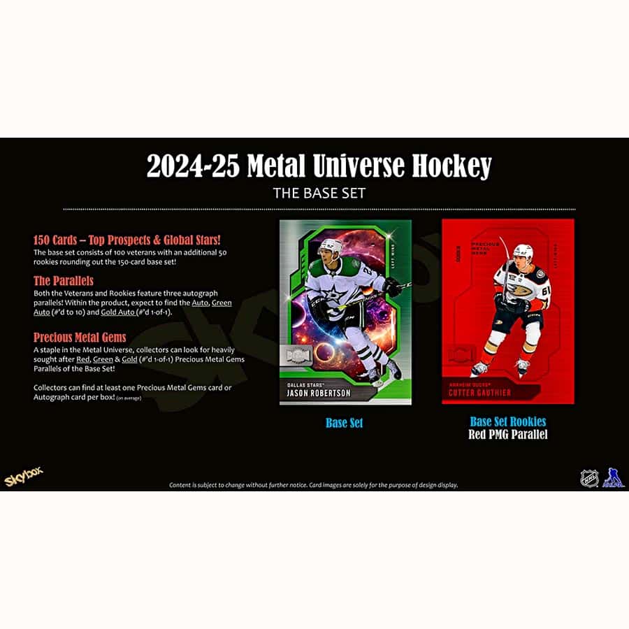 24-25 Upper Deck Skybox Metal Universe Hockey Hobby Box Case