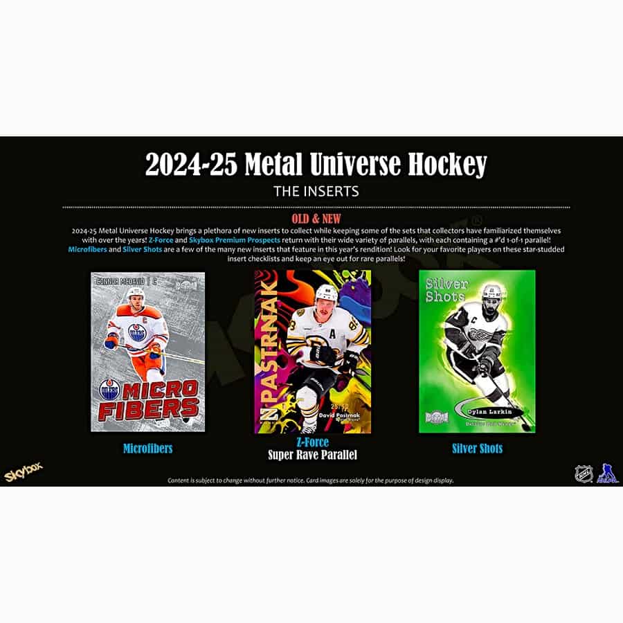 24-25 Upper Deck Skybox Metal Universe Hockey Hobby Box Case