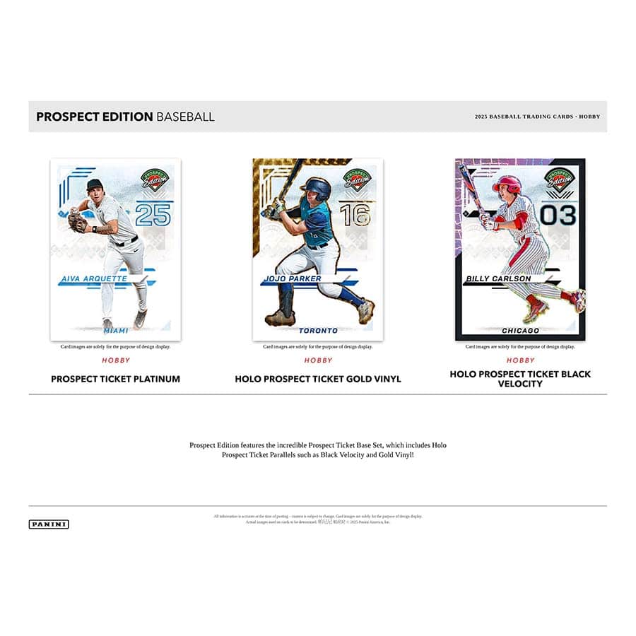 2025 Panini Prospect Edition Baseball Hobby Box