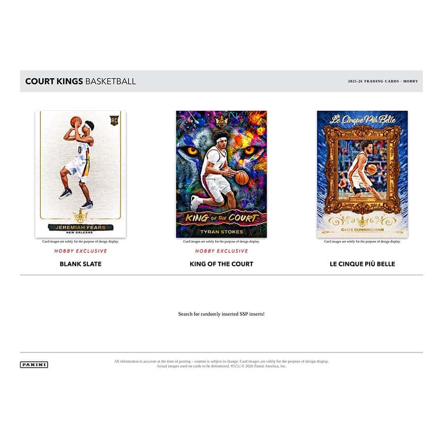 25-26 Panini Court Kings Basketball Hobby