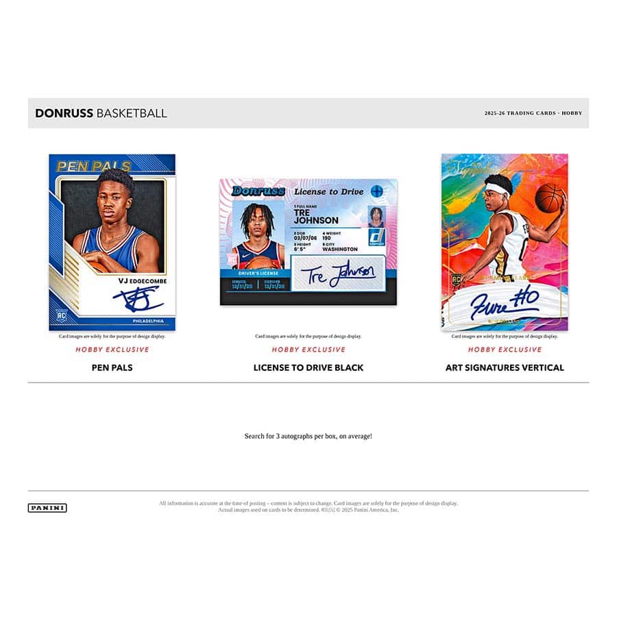 25-26 Panini Donruss Basketball Hobby