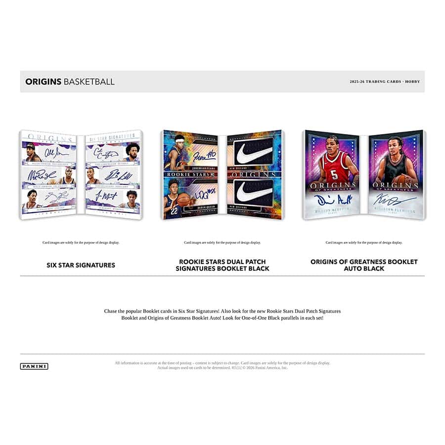 25-26 Panini Origins Basketball Hobby