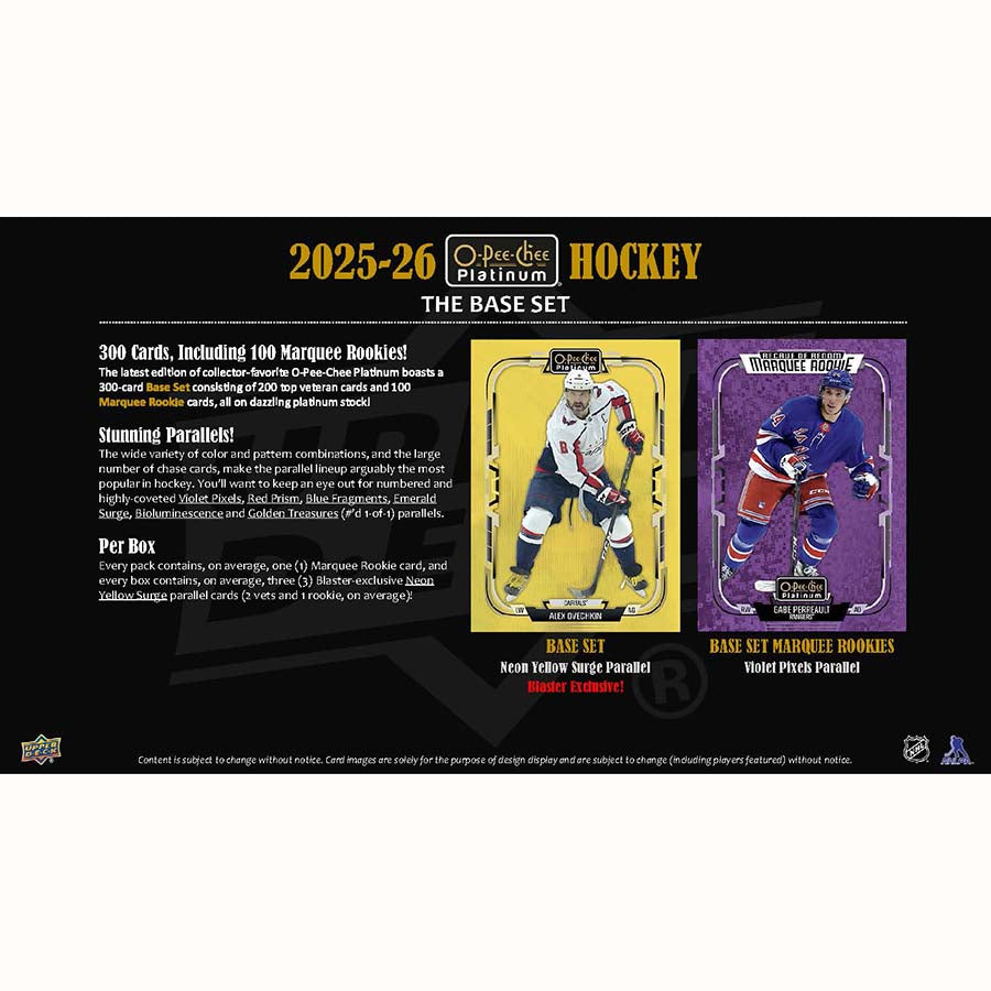 25-26 Upper Deck O-Pee-Chee Platinum Hockey Blaster