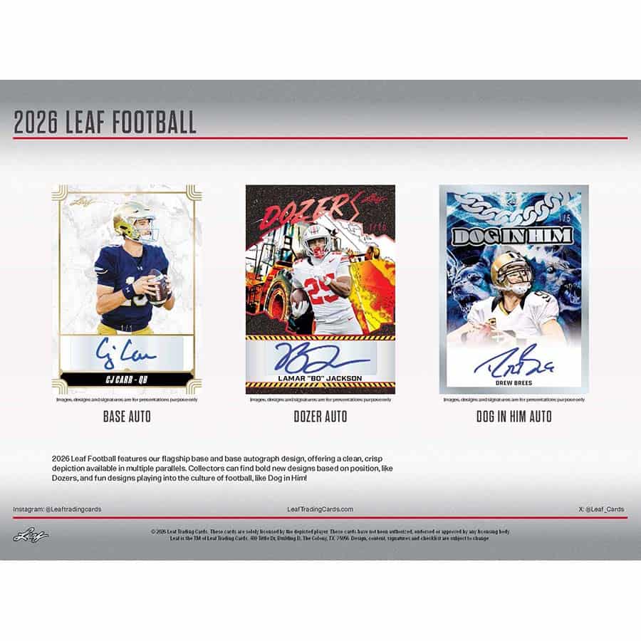 2026 Leaf Football Hobby
