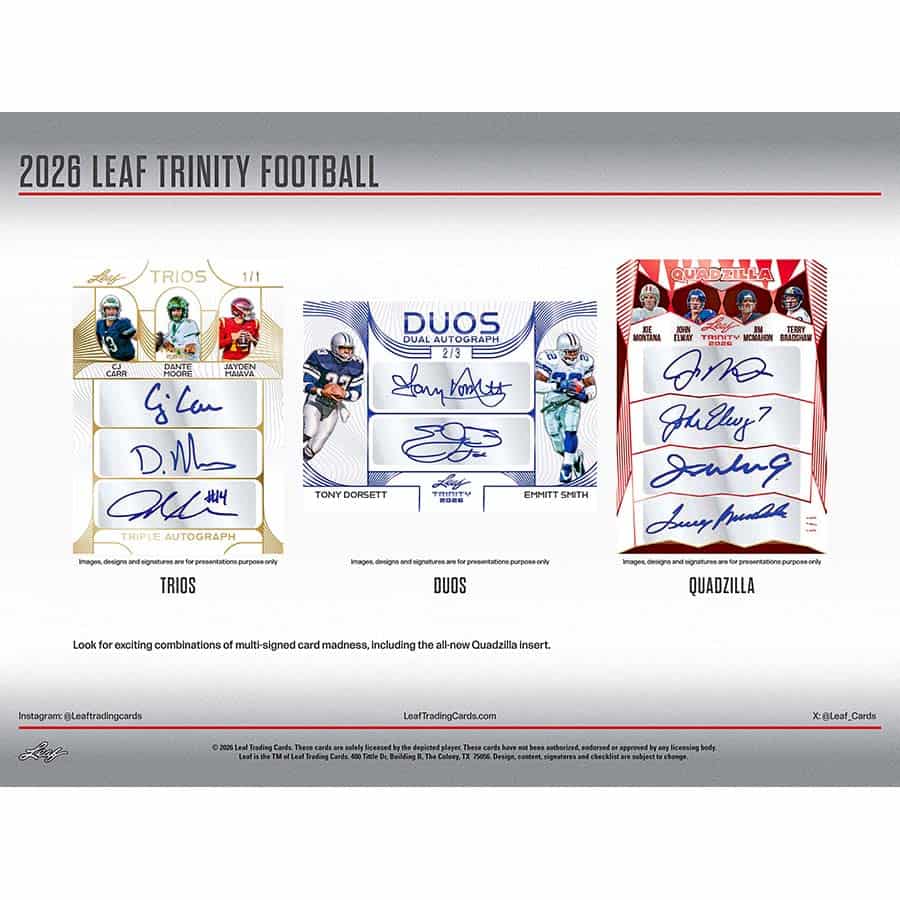 2026 Leaf Trinity Football Hobby