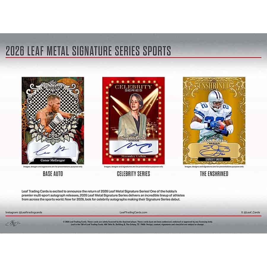 2026 Leaf Metal Signature Series Multi-Sport Hobby