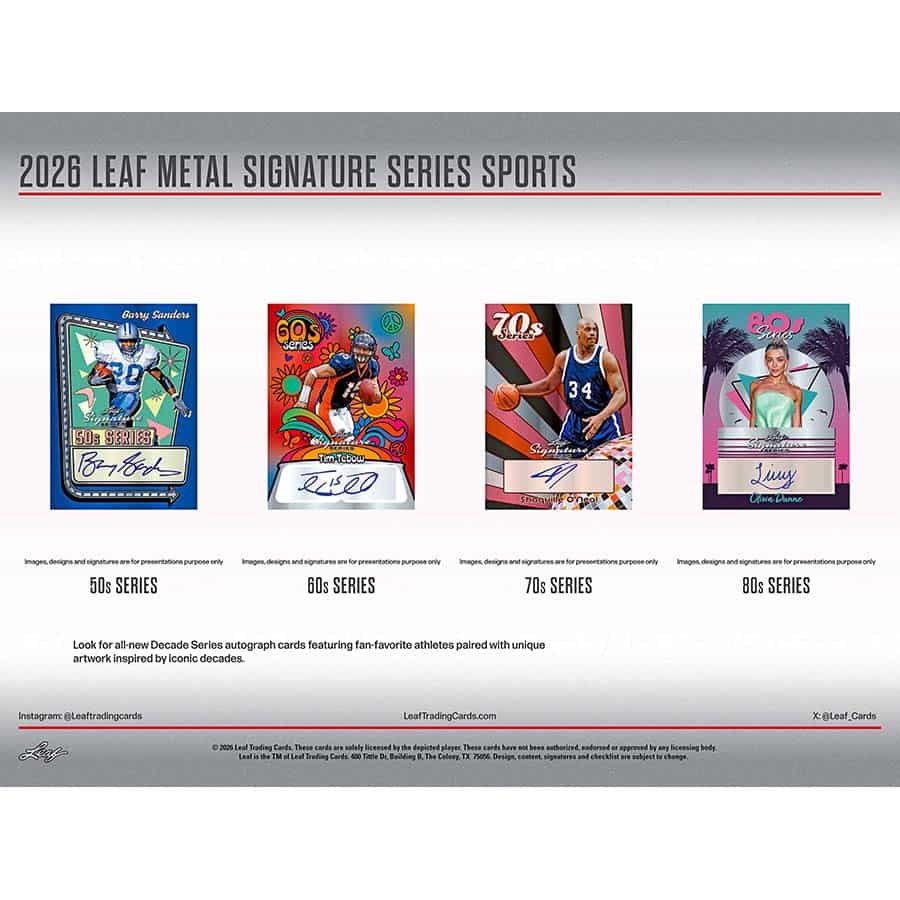 2026 Leaf Metal Signature Series Multi-Sport Hobby