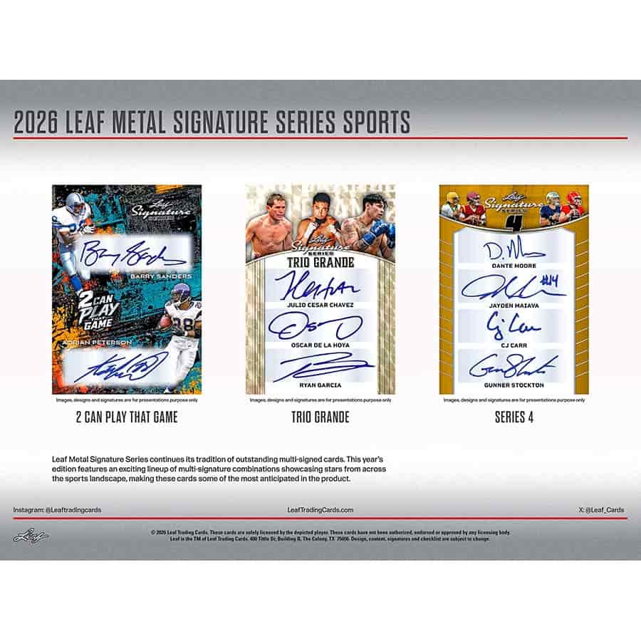2026 Leaf Metal Signature Series Multi-Sport Hobby