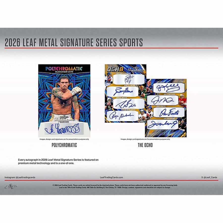 2026 Leaf Metal Signature Series Multi-Sport Hobby