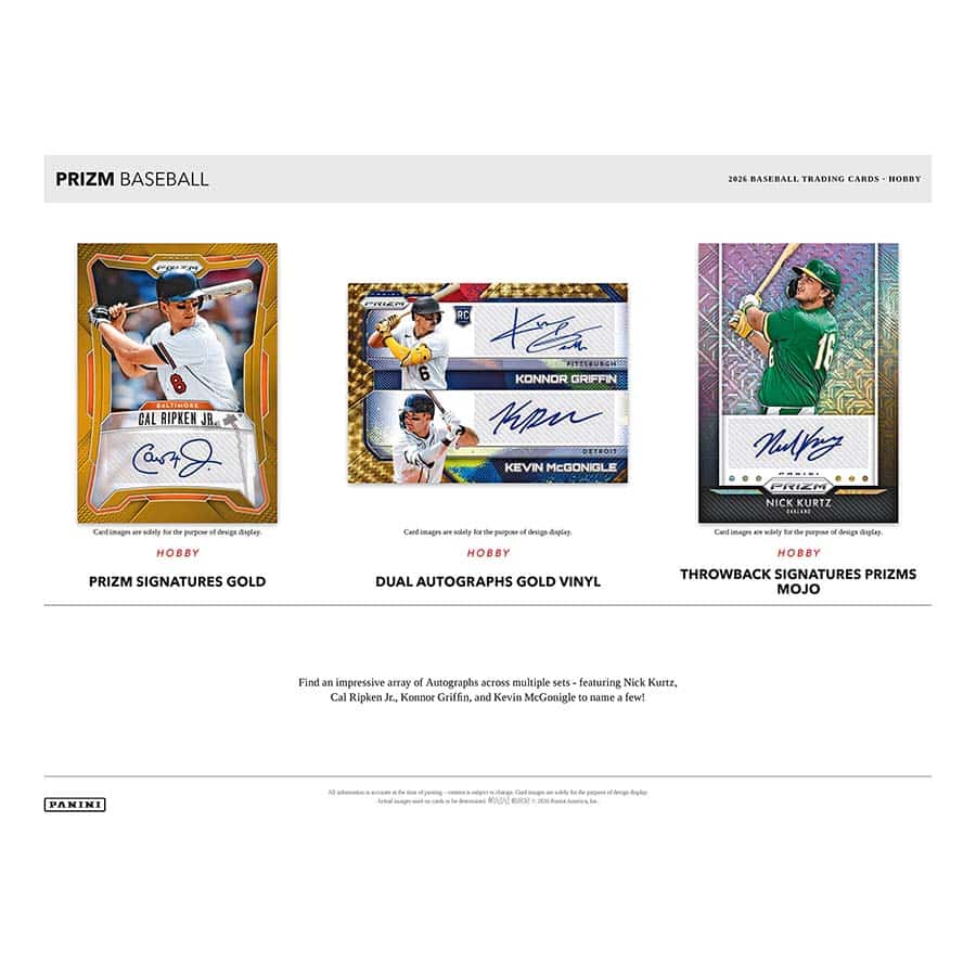 2026 Panini Prizm Baseball Hobby Box