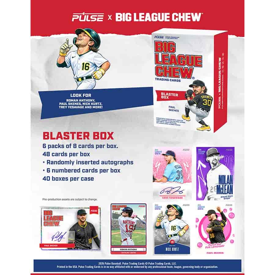 2026 Pulse Big League Chew Baseball Blaster Box