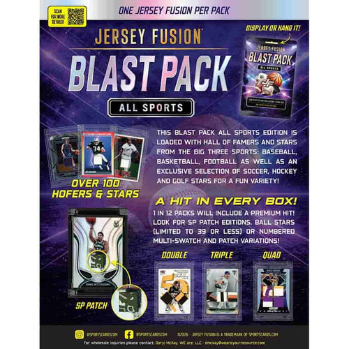 2026 Jersey Fusion All Sports Blast Pack Hobby