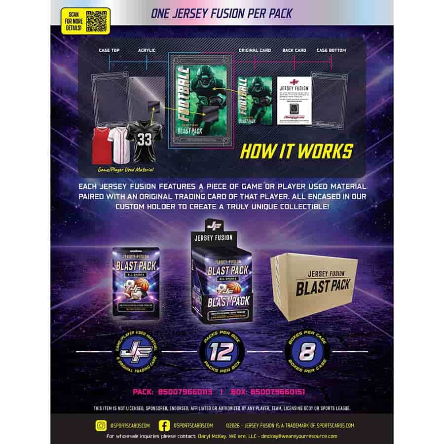 2026 Jersey Fusion All Sports Blast Pack Hobby