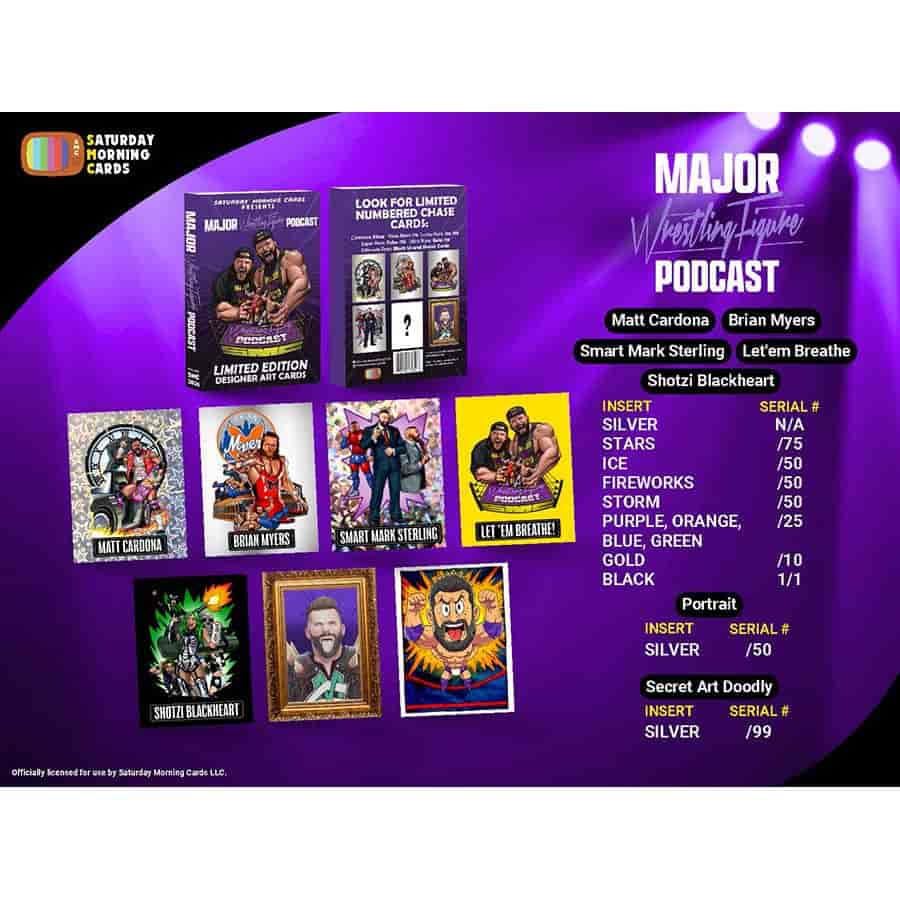 2026 SMC Matt Cardona Major Wrestling Figure Podcast Trading Cards
