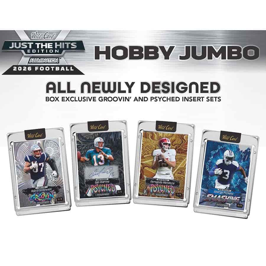2026 Wild Card Alumination Just the Hits Football Hobby Jumbo