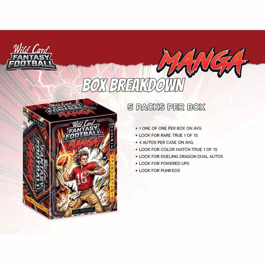 2026 Wild Card Fantasy Football Manga Hobby