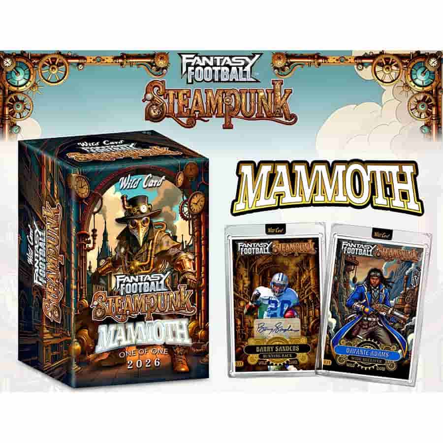 2026 Wild Card Fantasy Football Steampunk Mammoth Hobby