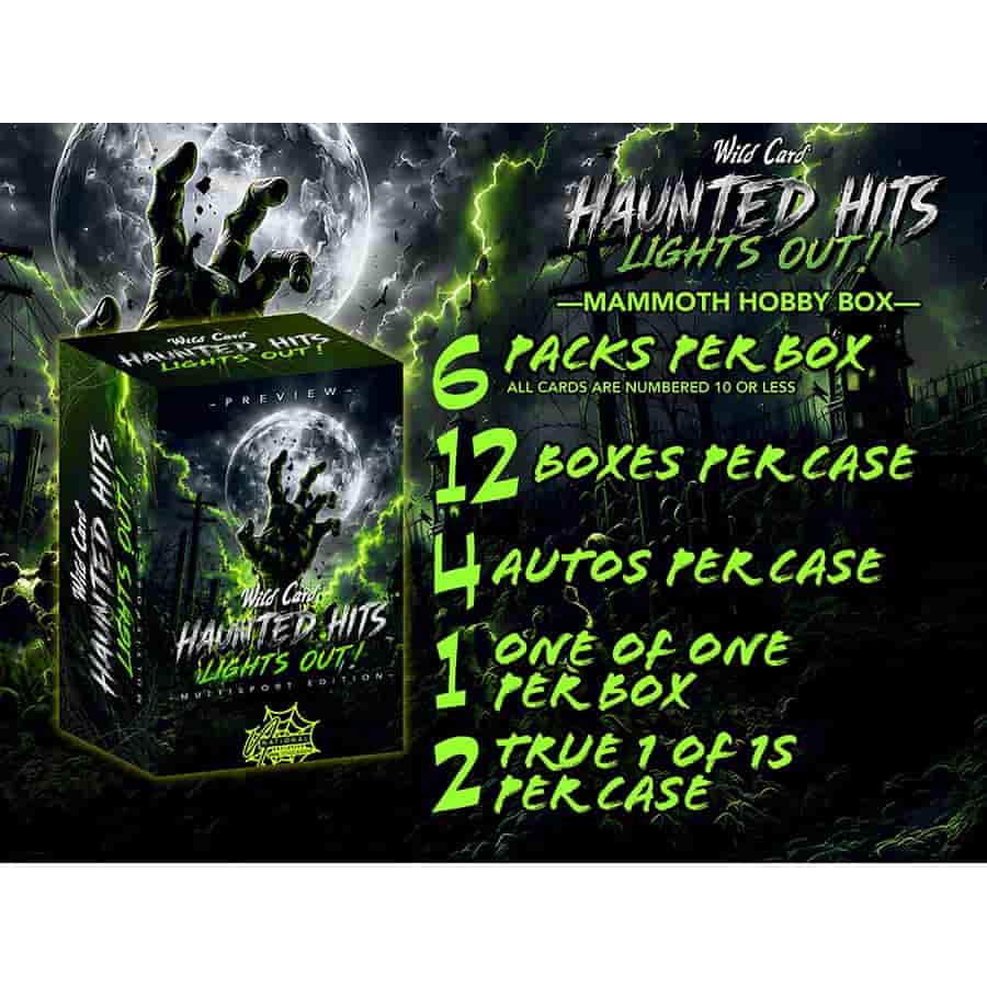 2026 Wild Card Haunted Hits Lights Out Mammoth Multi-Sport Hobby