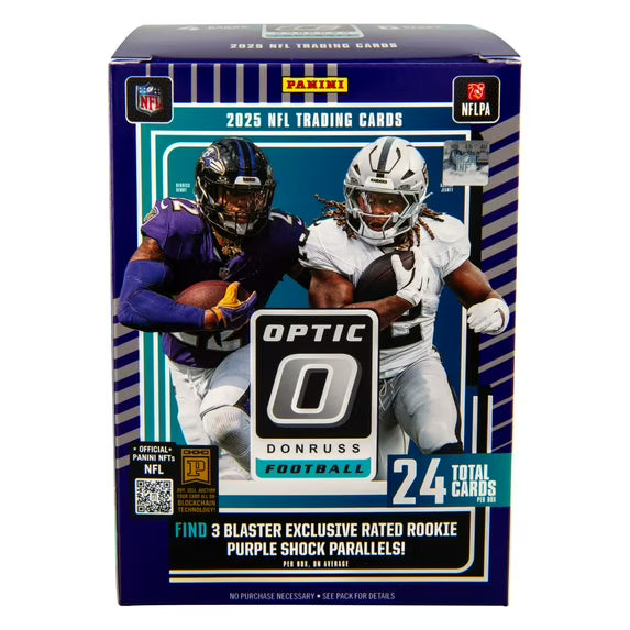 2025 Panini Donruss Optic Football Trading Cards Blaster Box