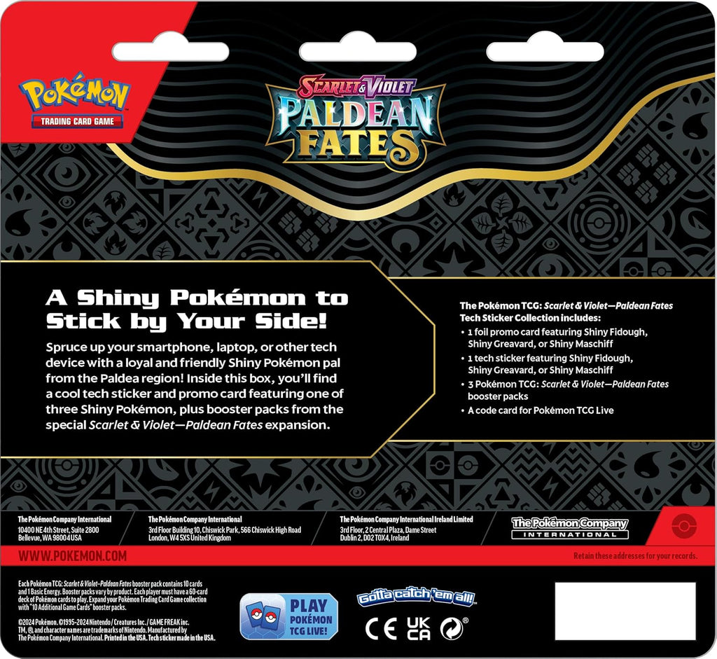 Paldean Fates Tech Sticker Collection