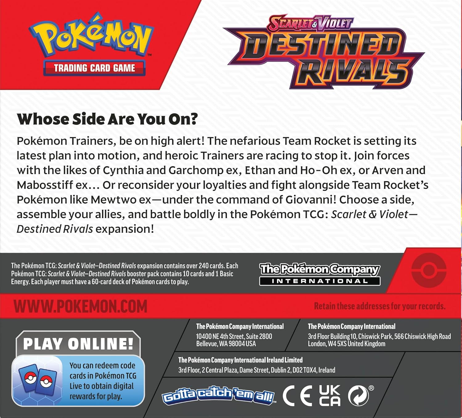 Pokemon TCG: Scarlet & Violet - Destined Rivals Booster Box - 36 Packs