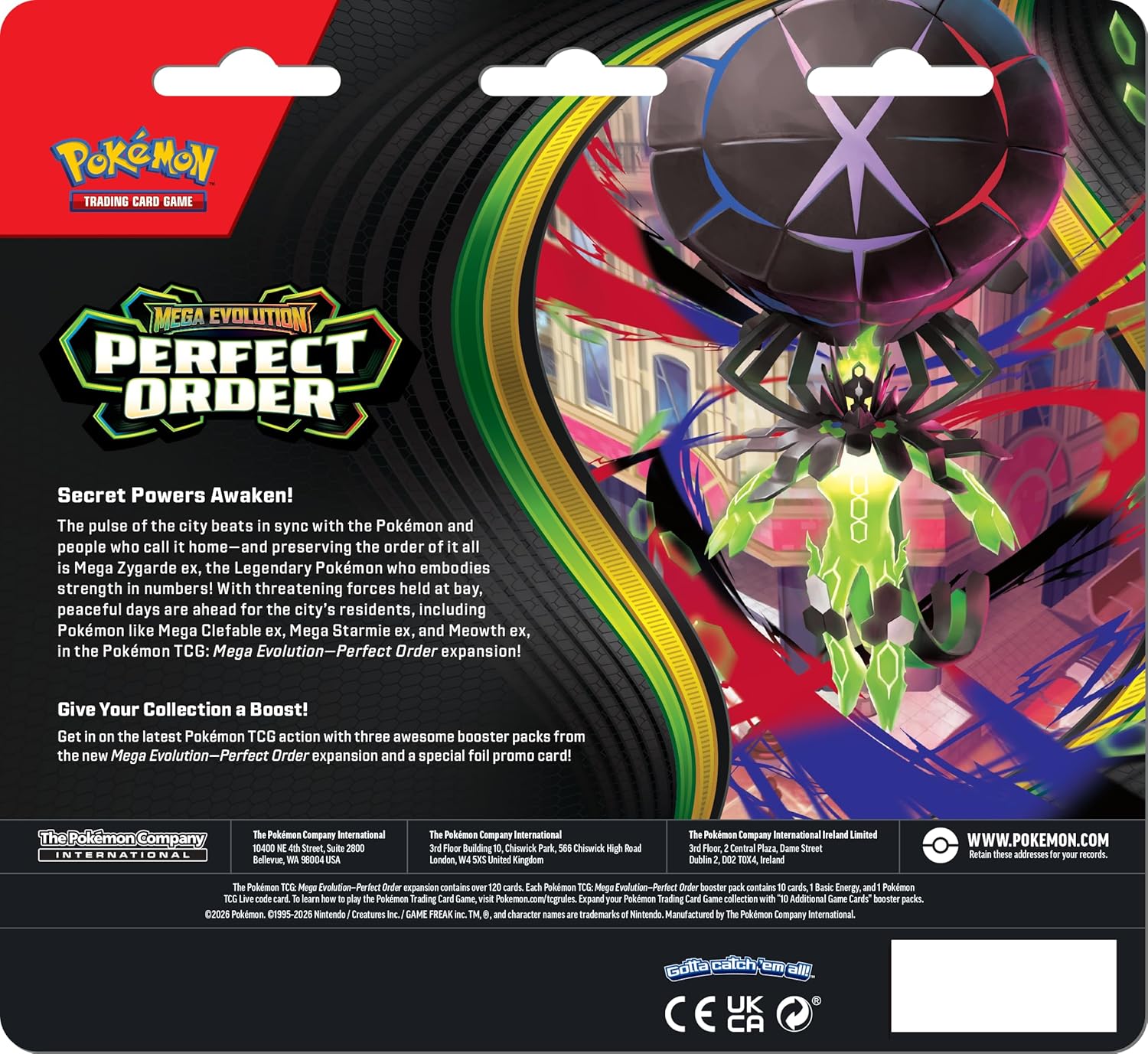 Pokemon TCG: Mega Evolutions - Perfect Order 3 Pack Blister (Pre-Order)