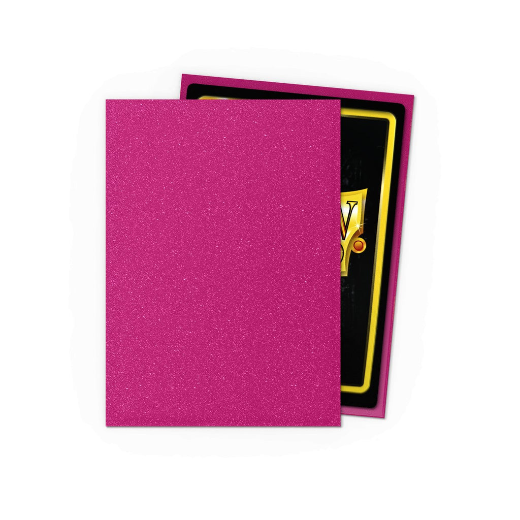 Dragon Shield Sleeves: Standard Matte Sparkles - Pink Sapphire 100CT