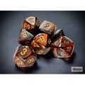 Chessex Scarab Mini 7 Die Set Blue Blood/Gold