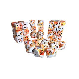 Chessex Brush Dice Sunrise 7 Die Set