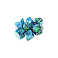 Chessex Lab Dice 10 Gemini Green Teal/Gold 7-Die Set