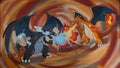 Playmat (Charizard vs Mega Charizard)