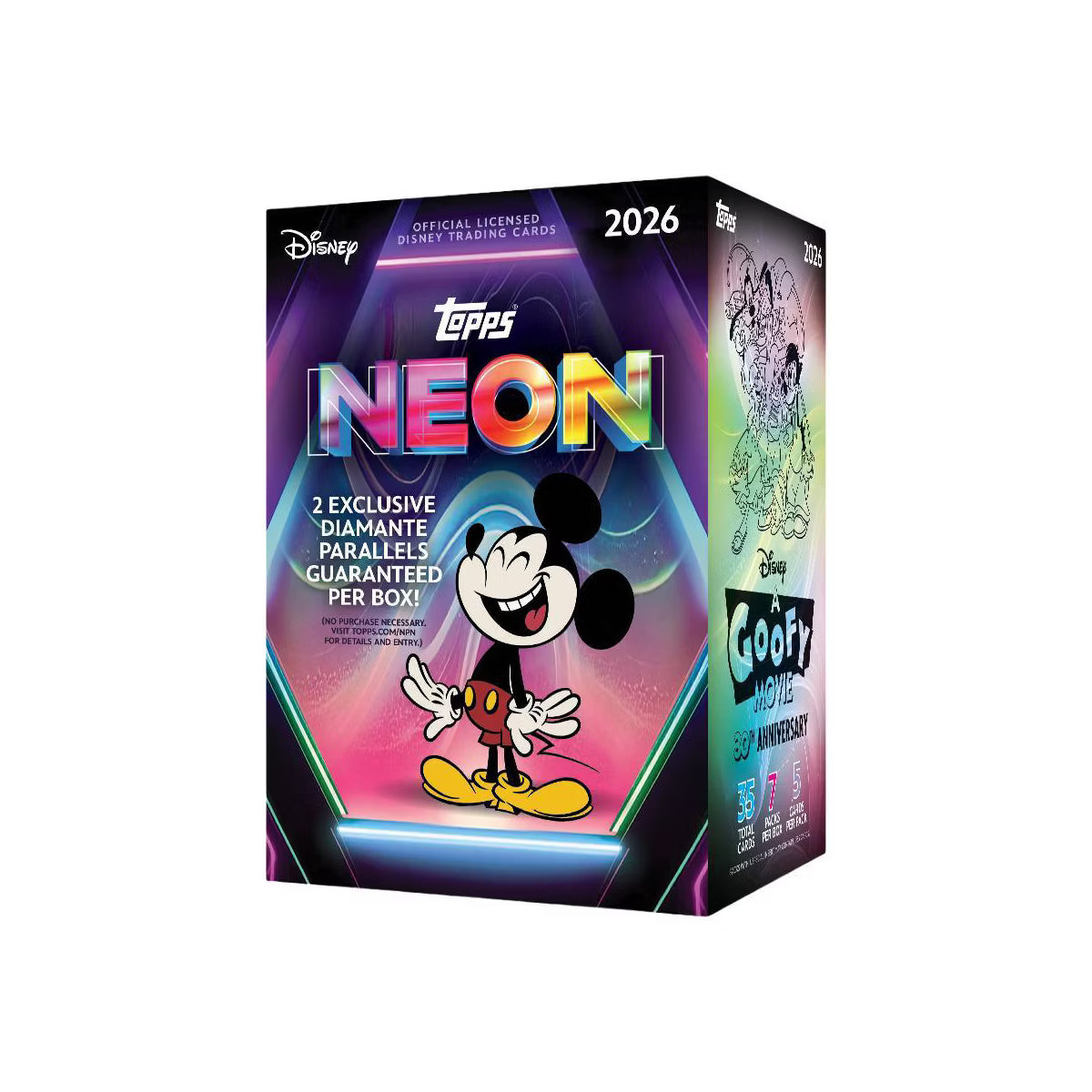 2026 Topps Disney Neon Trading Card Value Box