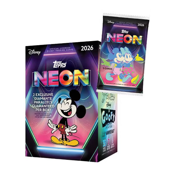 2026 Topps Disney Neon Trading Card Value Box