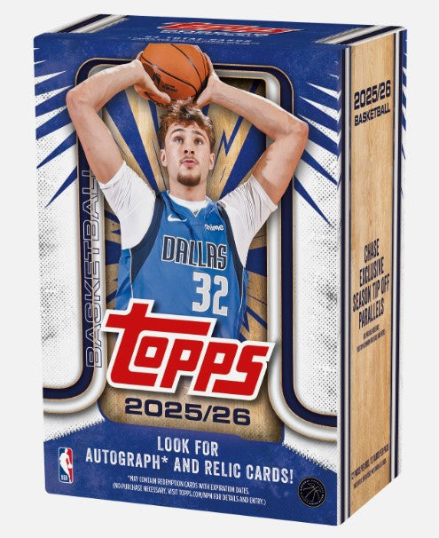 Topps 2025-2026 NBA Basketball Trading Card Value Box Autographed & Relic Cards