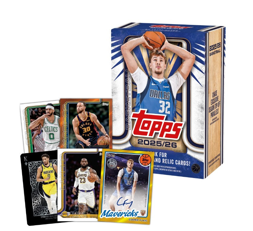 Topps 2025-2026 NBA Basketball Trading Card Value Box Autographed & Relic Cards