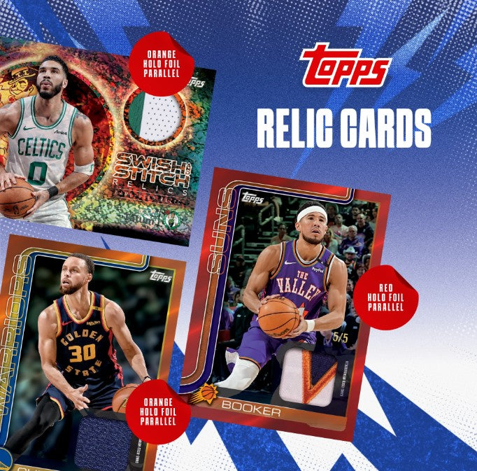 Topps 2025-2026 NBA Basketball Trading Card Value Box Autographed & Relic Cards