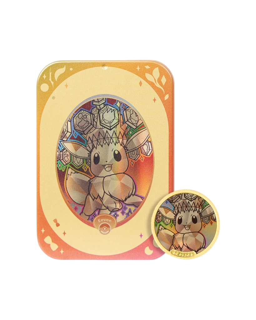 Pokémon TCG: Terastal Gathering Eevee Metal Storage Tin - Simplified Chinese
