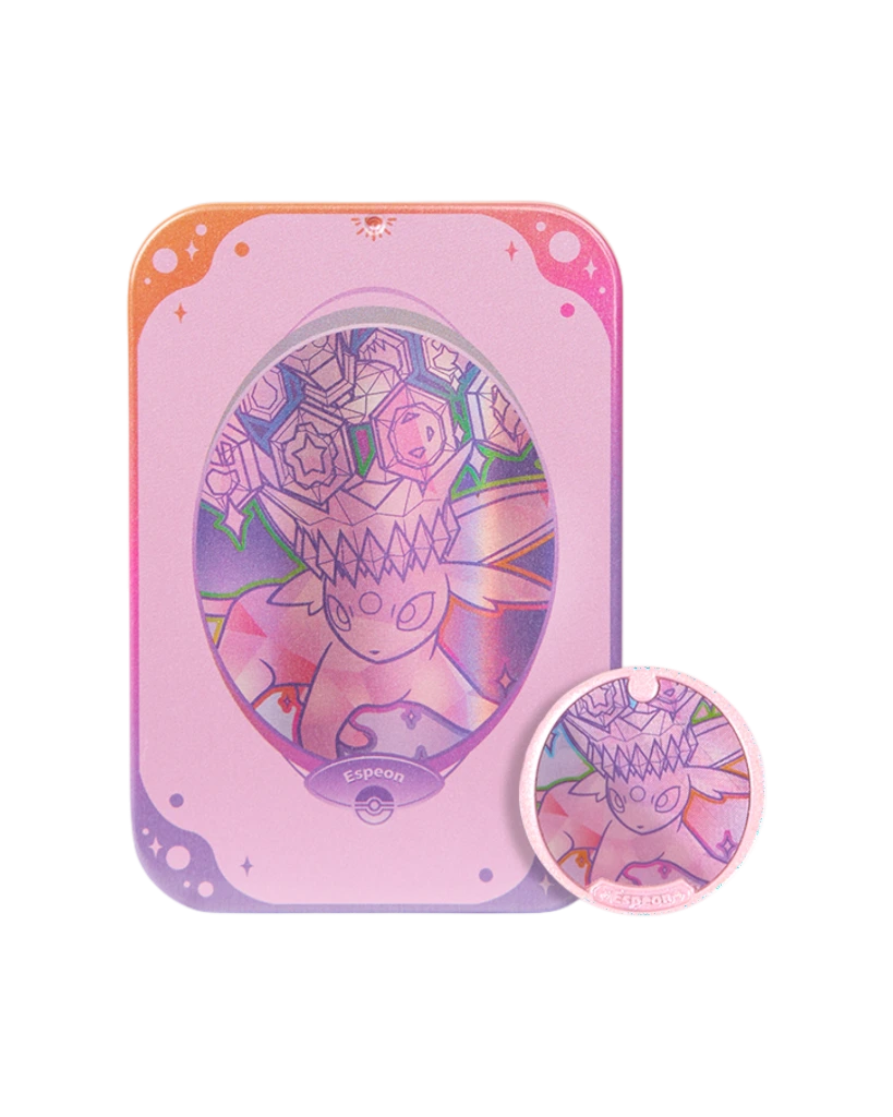 Pokémon TCG: Terastal Gathering Espeon Metal Storage Tin - Simplified Chinese