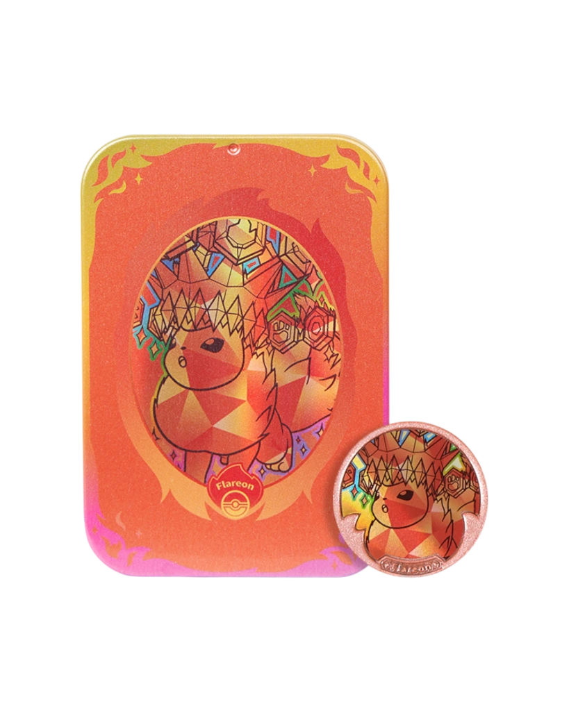 Pokémon TCG: Terastal Gathering Metal Storage Tin - Flareon (S-Chinese)