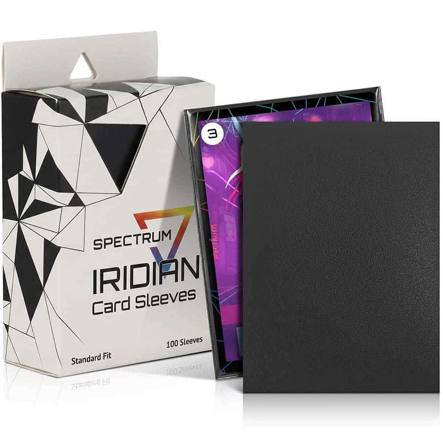 BCW SPECTRUM: IRIDIAN MATTE SLEEVES: BLACK (100CT) (1-IMS-BLK)