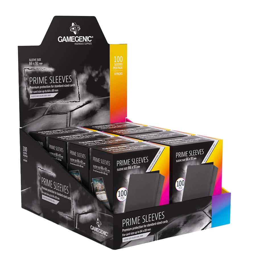 GAMEGENIC: PRIME SLEEVES: BLACK