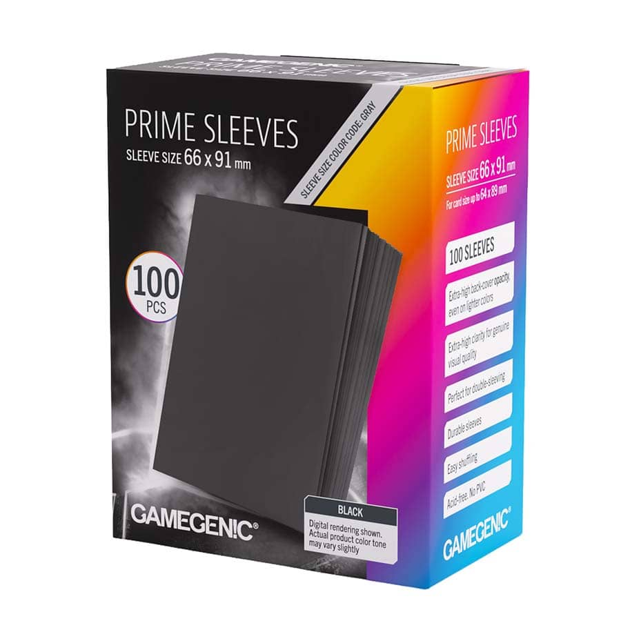 GAMEGENIC: PRIME SLEEVES: BLACK