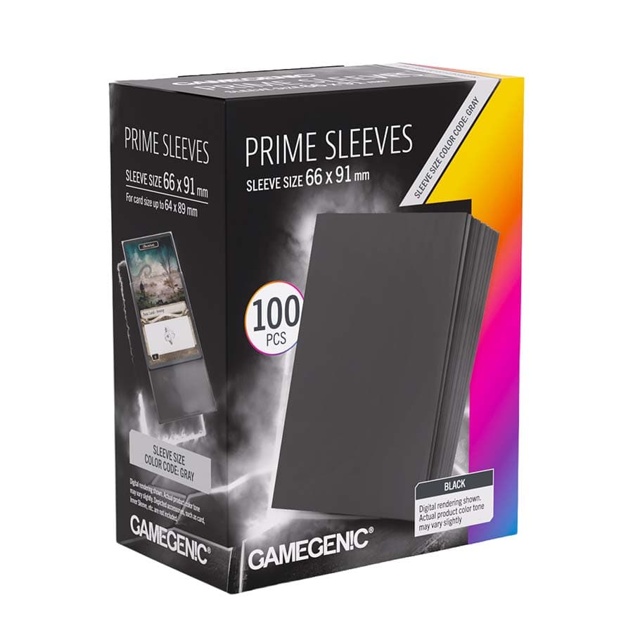 GAMEGENIC: PRIME SLEEVES: BLACK