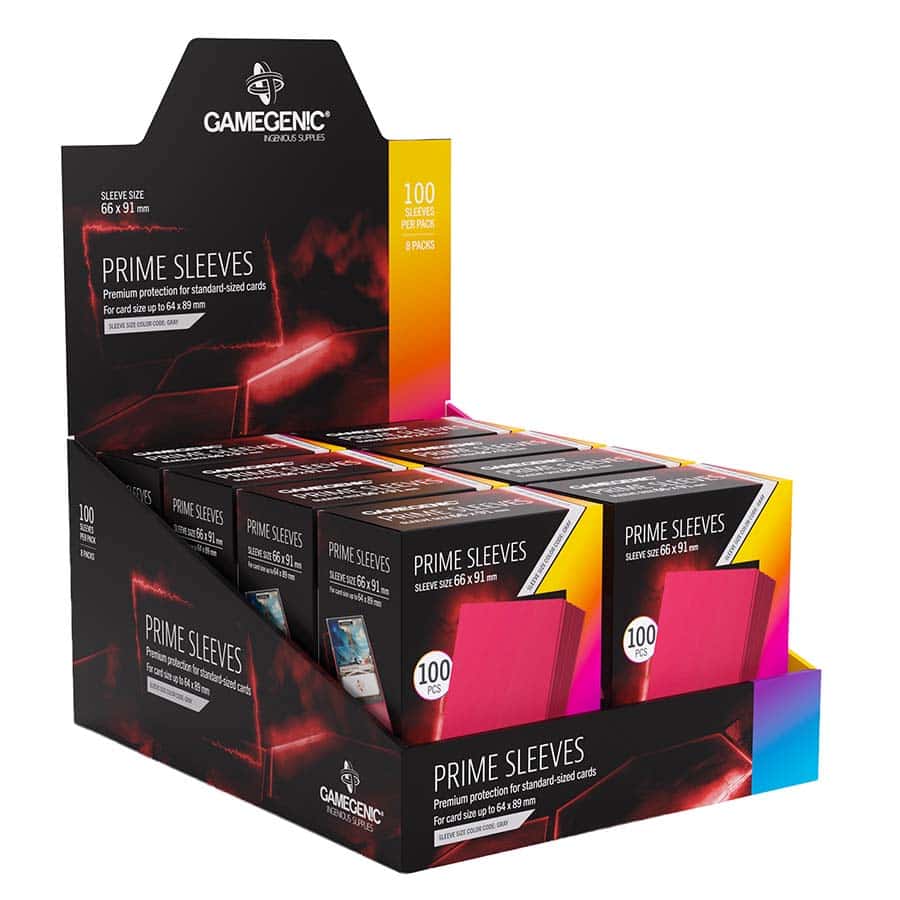 GAMEGENIC: PRIME SLEEVES: RED